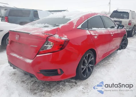 2020 Honda Civic Sport z USA, uszkodzony, nr VIN 2HGFC2F89LH539664